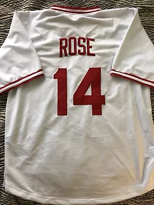 Pete Rose Custom Throwback Cincinnati Reds Jersey Mens Size 2XL • $31.99