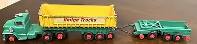 Vintage Matchbox King Size K16 Lesney Dodge Twin Tipper Truck & Partial Trailer • $32.99