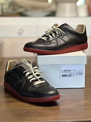 Maison Margiela Replica Low Gat Sneaker Size 45 US 11.5 Lamb Skin Red Sole • $260.99