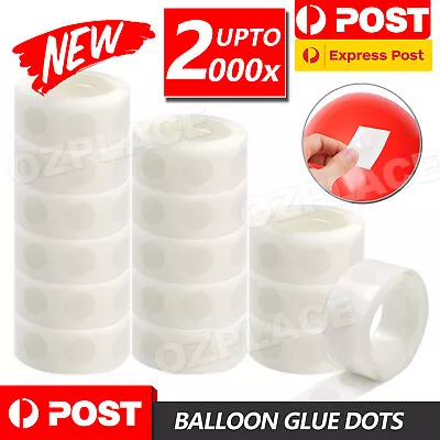 Up 2000x Balloon Glue Dots Photo Adhesive Bostik Party Double Tape Scrapbooking • $3.95