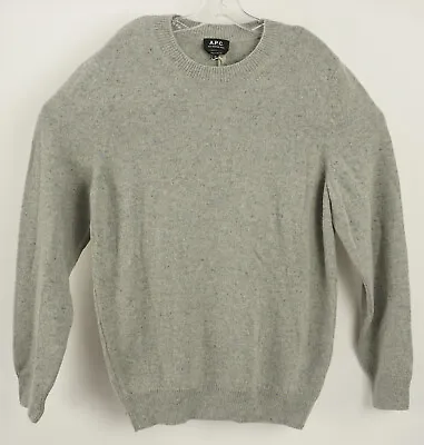 $169.97 • Buy New A.P.C. Cavan Donegal Crew Mens Sizes M / XL / 2XL Gray Speckled Wool Sweater