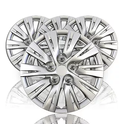 15  Set Of 4 Wheel Covers Snap On Hubcaps Full Hub Caps Fit R15 Tire & Steel Rim • $48.95
