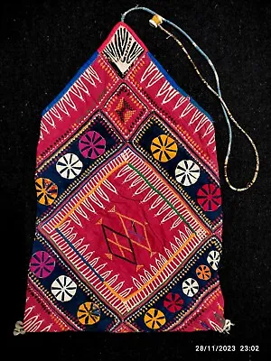 Indian Vintage Antique Applique Rabari Kutchi Tribal Ethnic Handmade Boho Bag 1 • $284.05