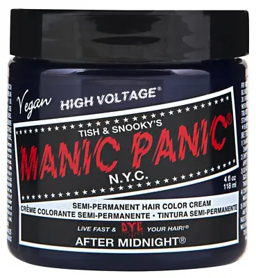 Manic Panic HIGH VOLTAGE Semi-Permanent Vegan Hair Dye 4 Oz - AFTER MIDNIGHT • $13.44