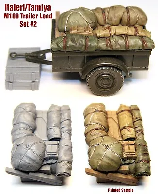 1/35 Italeri/Tamiya M100 Trailer Load #2 - Value Gear - Resin Cargo/Stowage • $6