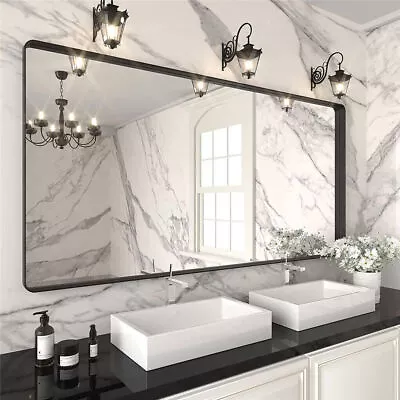 Extra Large Rectangle Bathroom Vanity Mirror Aluminum Frame Wall Mounted Mirror  • $139.93