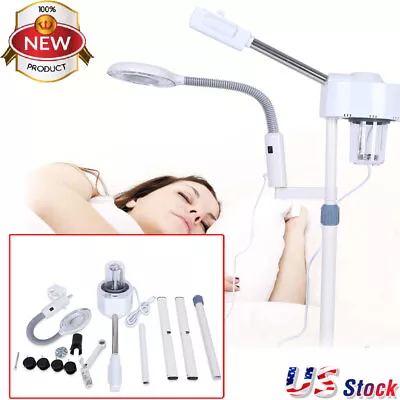 2 In1 5X Magnifying Lamp Facial Steamer Sprayer Vapor Beauty Salon Spa Skin Care • $103.05