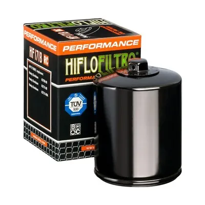 HiFlo Racing Oil Filter Glossy Black HF171BRC Harley Davidson FREE SHIPPING • $13.99