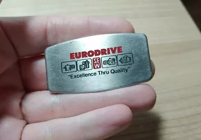 Vintage EURODRIVE SEW Advertising Zippo Pocket Knife Money Clip • $19.99