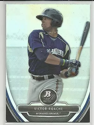 Victor Roache Milwaukee Brewers 2013 Bowman Platinum • $1.50