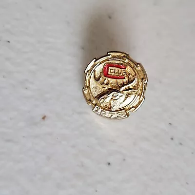 Vintage MOOSE CLUB 1973 Gold Tone Lapel Pin • $14.79