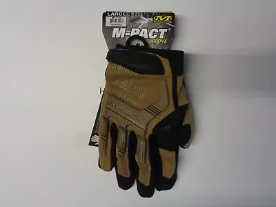 NEW Mechanix Wear M-Pact Tactical Gloves Coyote Large MPT-72-010 • $35.99