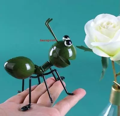 Metal Sculpture Ant Ornament Garden Art Cute Insects Garden Lawn Decoration • $7.99