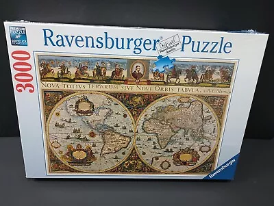 RAVENSBURGER 3000 Piece Premium Jigsaw Puzzle 170548 Antique World Map 1665 NEW  • $38.95