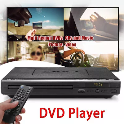 Multi Region Free DVD Player 1080P USB3.0/2.0 Port CD MP3 Discs W/Remote Control • $41.99
