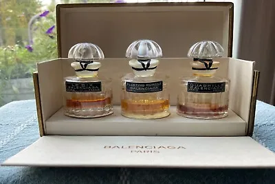 Vtg Balenciaga Perfume Set - Le Dix Fleeting Moment Quadrille - Original Box • $99.99