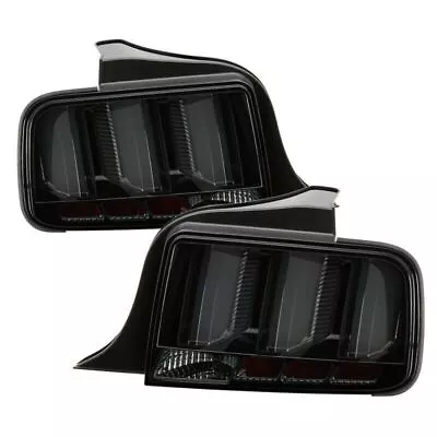 Smoke LED Tail Lights With White Light Bar For 05-09 Ford Mustang - Spyder • $376.97