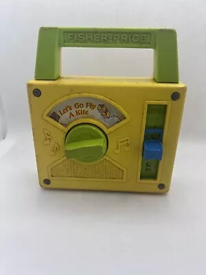 Vintage Fisher Price Music Box 1978  Let's Go Fly A Kite  • $15