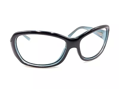 Maui Jim Pearl City MJ 214-03A Black Blue Wrap Sunglasses Frames 63-17 125 Italy • $64.99