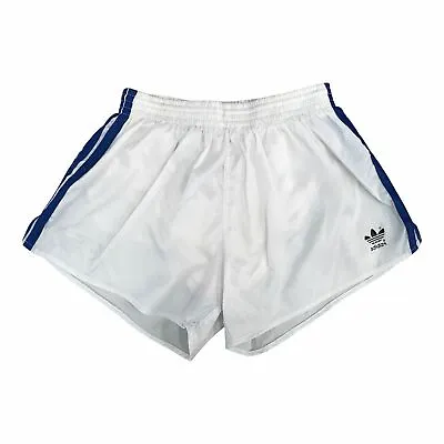 Vintage Adidas Mens Glanz Shorts D7 Sprinter Racer Running Soccer Nylon Trefoil • $96.54