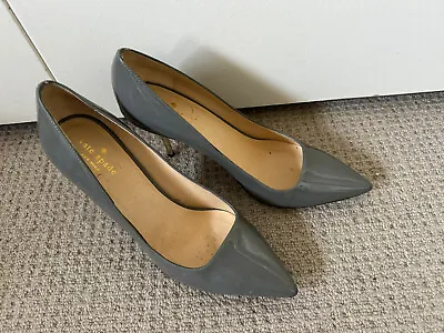 Kate Spade Grey Patent Leather Shoes  - Size 39 • $65