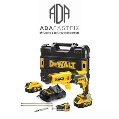 DEWALT DCF620P2K XR 18V 5 Ah Li-ion Collated Drywall Screwdriver Kit • £310