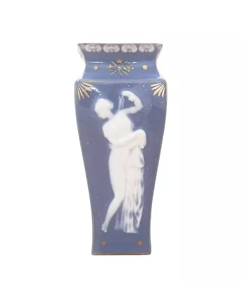 Pate Sur Pate Porcelain Française Limoges Vase W/ Enamel Figure Painting  1895c • $140