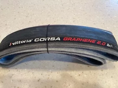 Vittoria Corsa Graphene 2.0 700x25c Clincher Road Bike Tire (Black Sidewall) • $24.95