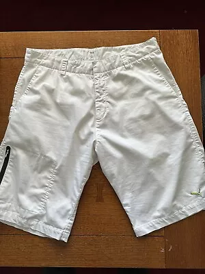 Puma Golf Shorts White Size 36 | Unique Side Pocket • $22