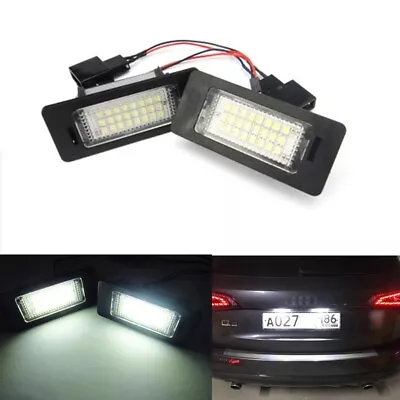 2x White 6000K 24 LED License Plate Light For Audi A3 A4 B8 S4 A5 S5 A6 A7 Q5 TT • $16.99