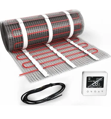 EconoHome Underfloor Electric Heating Mat Tile Wood Laminate 10m² + Smart... • £165