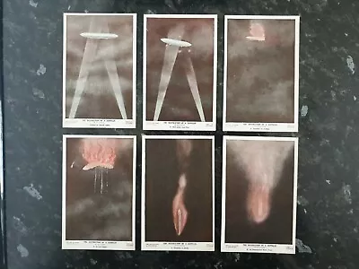 Destruction Of A Zeppelin Set Of 6 Original Postcards Airship Aviation Postcard  • £80