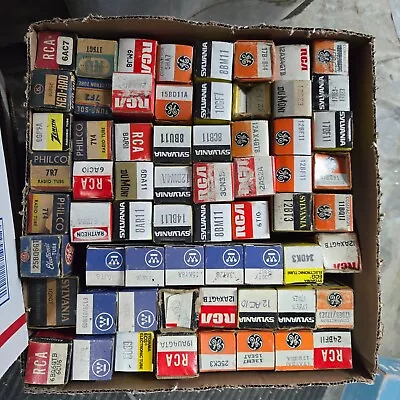 Tray Lot Approx  60 Mixed Nos Locktal And Octal Tubes • $30