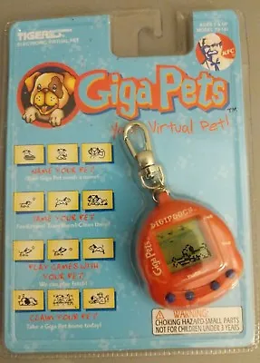 Giga Pets Digipooch Puppy Dog Keychain Electronic Game Tiger New KFC Virtual Pet • $47