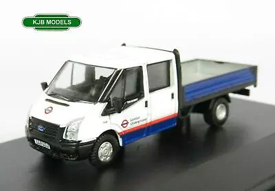 BNIB OO GAUGE OXFORD 1:76 76TPU003 Ford Transit Dropside London Underground Van • £18.50