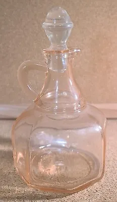 Vintage Anchor Hocking Amber Glass Cruet Stopper Oil/vinegar/syrup • $3.99