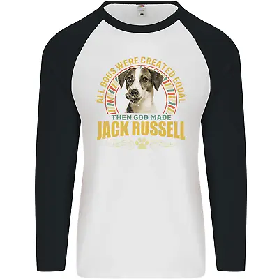 £10.99 • Buy A Jack Russell Dog Mens L/S Baseball T-Shirt