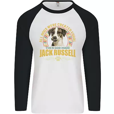 £10.99 • Buy A Jack Russell Dog Mens L/S Baseball T-Shirt