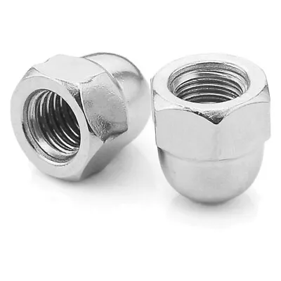 £1.99 • Buy Dome Nuts Zinc Plated Nut Universal Metric Thread M5 M6 M8 M10 M12 M14 M16 (BZP)