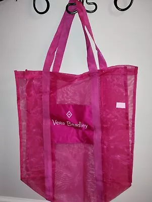 Vera Bradley XL Mesh Shopping Beach Tote Rose Pink 21  X 21  X 13   Brand New • $9.90