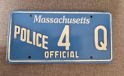 Banned By RMV Offensive Massachusetts Police Plate/ Registration/Tag   4Q  • $1999