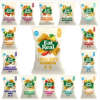 Eat Real Mix Chips Combo Flavours Gift Set For Chips Lovers 1 To 6 Boxes • £14.49