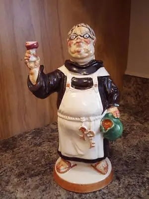 Vintage 1969 Ceramic Italy Barsottini Figural Monk Friar Banfi Wine Decanter • $14.99