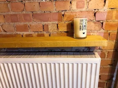 £0.99 • Buy Plasterboard Wall Rustic Floating Chunky Reclaimed Wooden Radiator Aclove Shelf