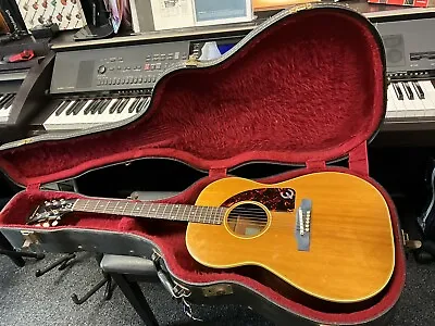 Epiphone FT45N Cortez Vintage Acoustic Guitar In Natural Made In USA 1963 / Case • $3200