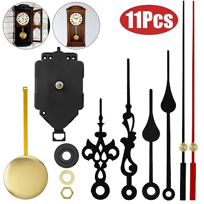 Replacement Quartz Clock Movement Mechanism DIY Repair Kit Tool Parts W/Pendulum • $10.98