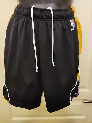 Adidas Los Angeles Lakers Basketball Shorts Size Medium Black Yellow NBA Men's  • £34.99