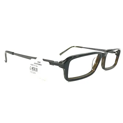 Gant Eyeglasses Frames G MERKIN BLK Black Gunmetal Gray Rectangular 54-15-140 • $89.99