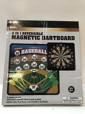 2-In-1 Reversable Magnetic Dartboard/ Baseball Darts 3.2.24 Open Box • $10