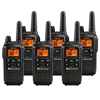 Midland LXT600VP3 FRS Two Way Radios - 6 Pack Bundle W/ Chargers • $179.97